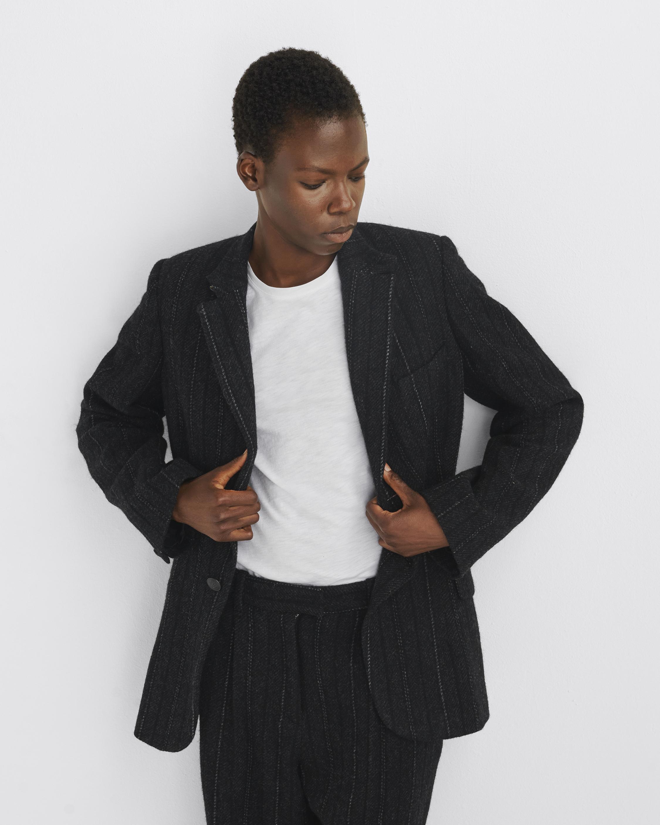 Laurence Striped Wool Blazer